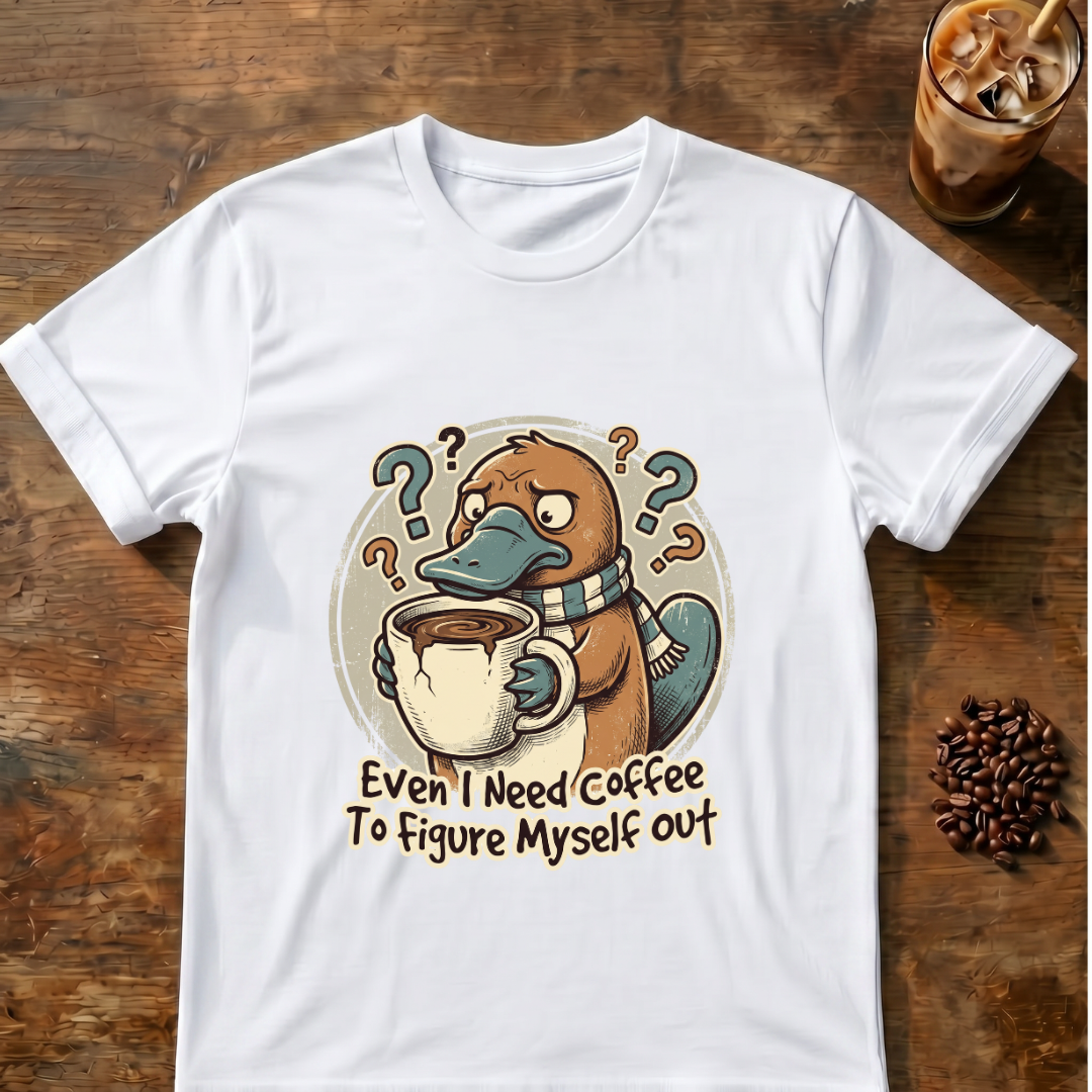 Platypus Even I need Coffee T‑Shirt