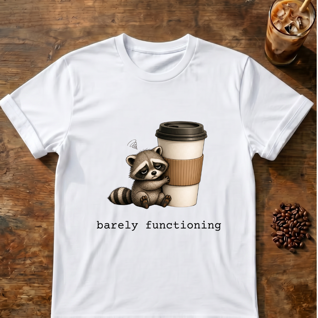 Raccoon 'barely functioning' T-Shirt