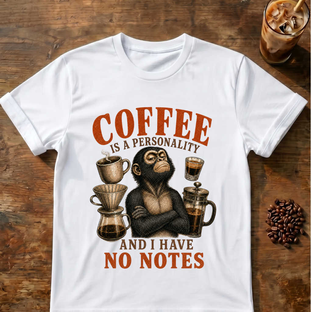 Coffee Is My Personality Spider Monkey T-Shirt