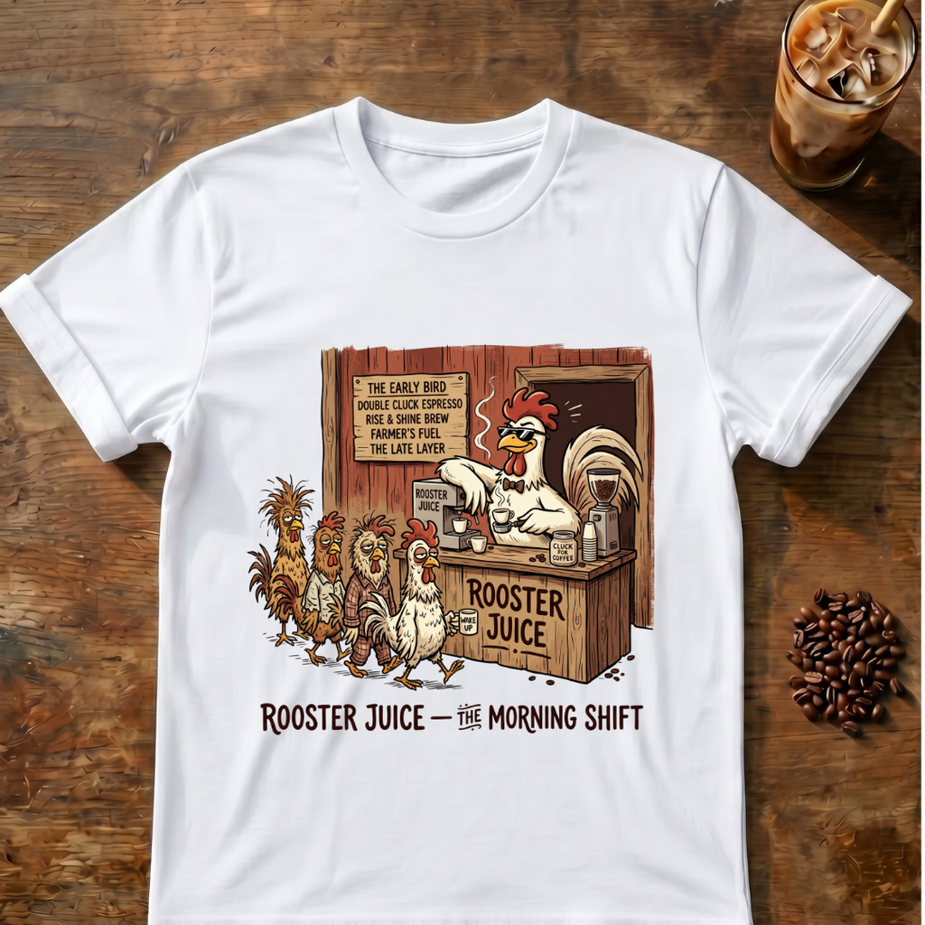 Rooster Juice Morning Shift T‑Shirt