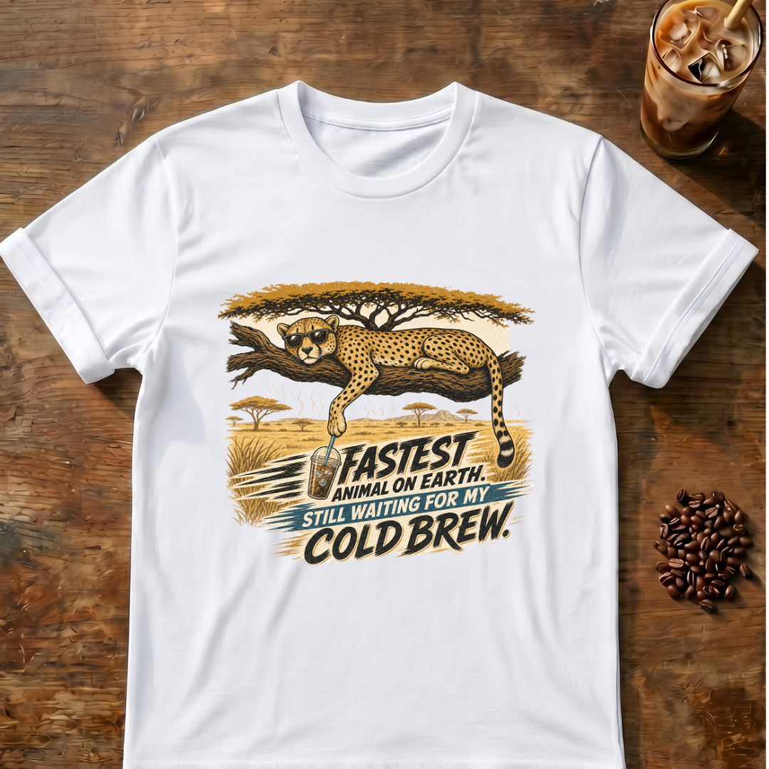 Cheetah Coffee T-shirt