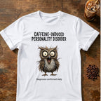 Caffeine-Induced Personality Disorder Owl T-Shirt