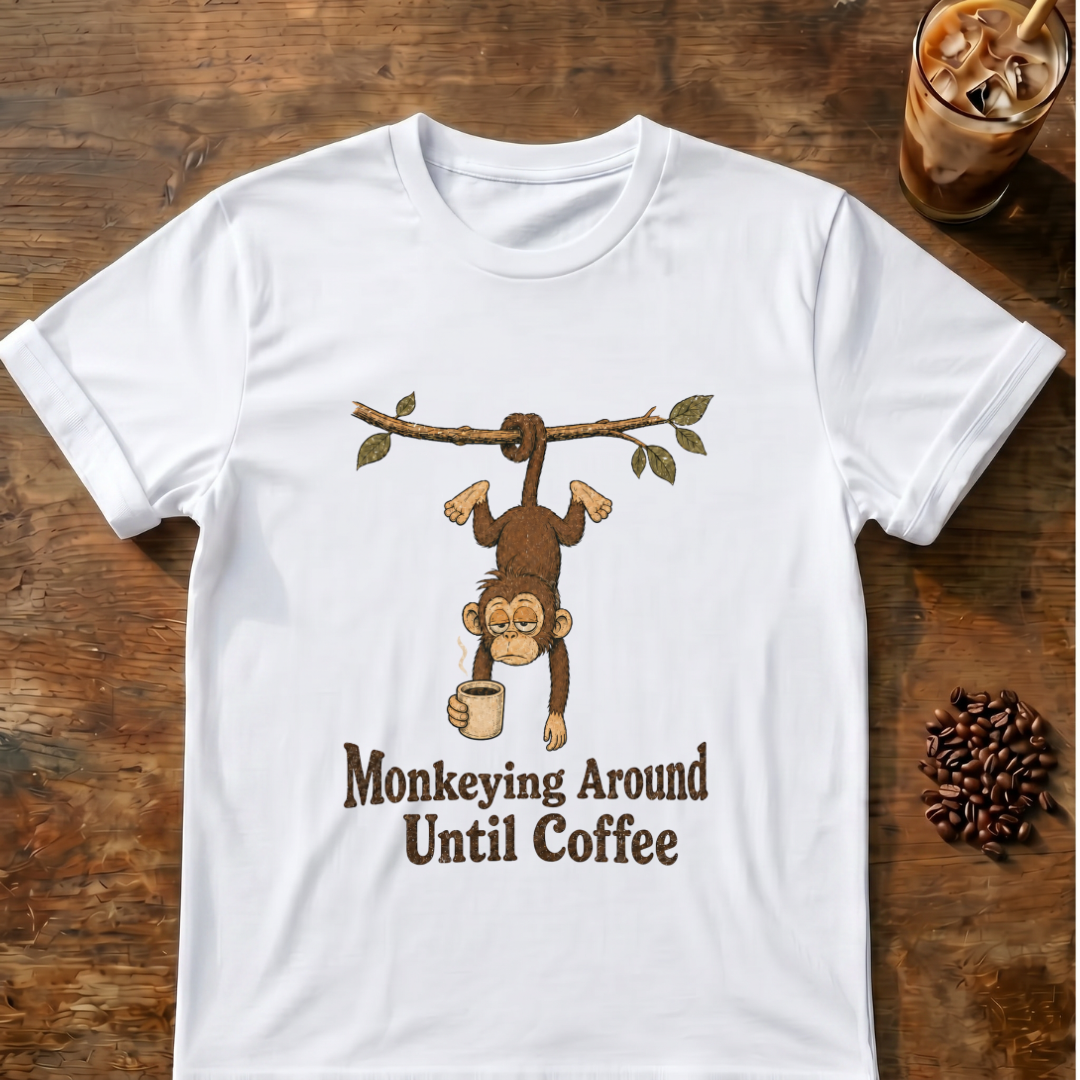 Monkeying Around Coffee T-Shirt