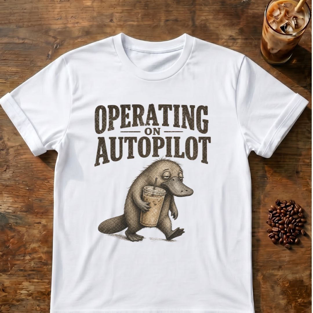 Operating on Autopilot Coffee T-Shirt