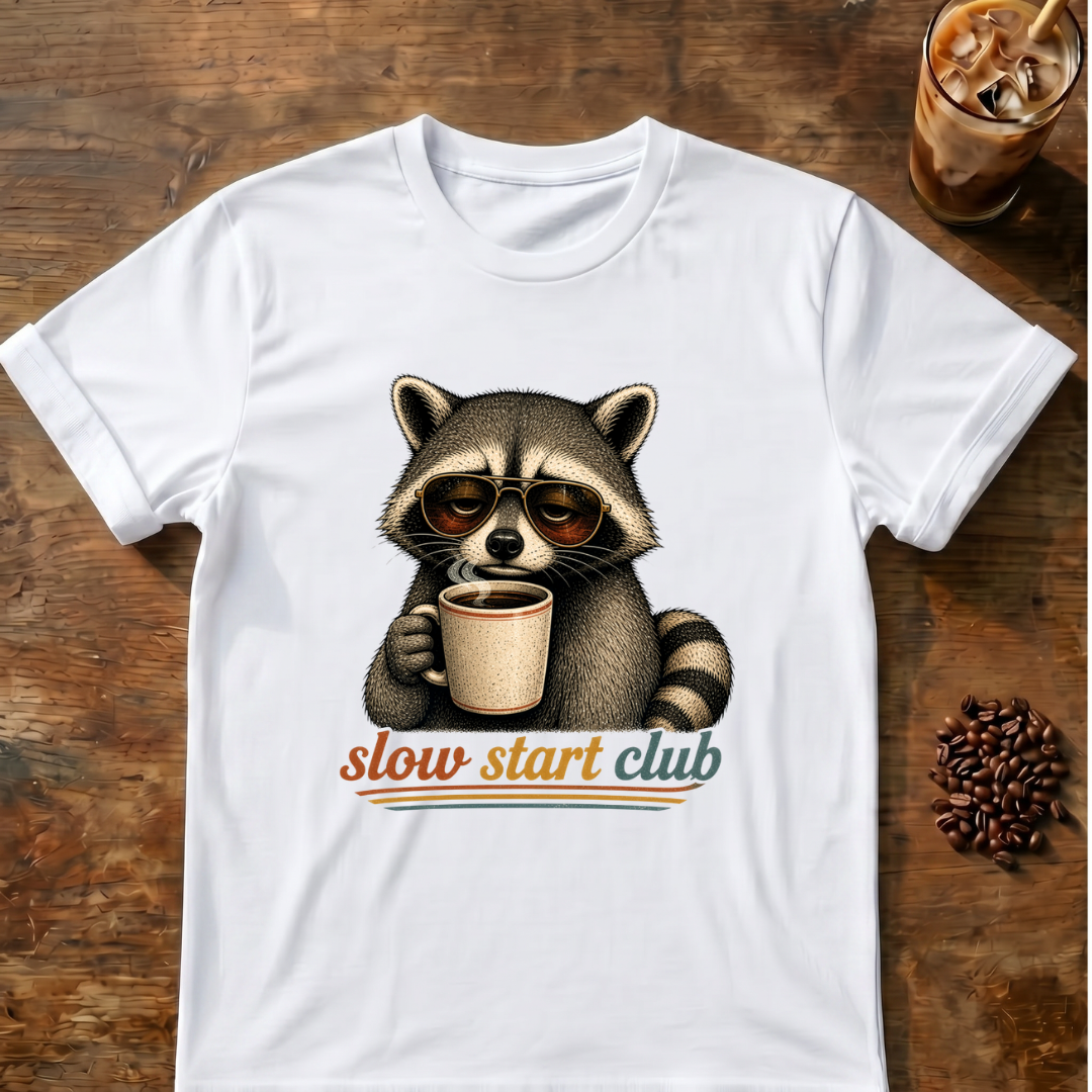 Slow Start Club Raccoon T-Shirt