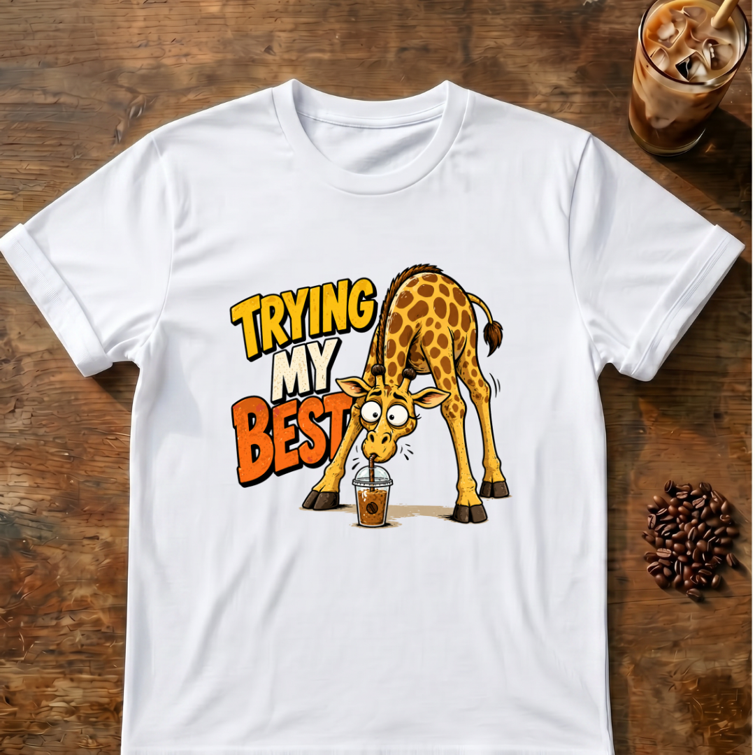 Trying My Best Giraffe T-Shirt