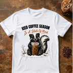 Iced Coffee Season Skunk T-Shirt