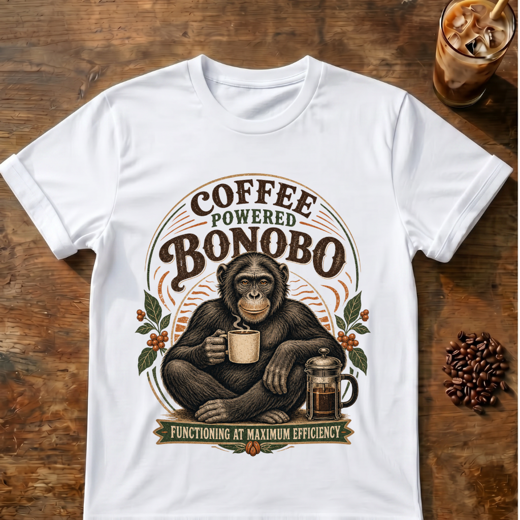 Coffee-Powered Bonobo T-Shirt