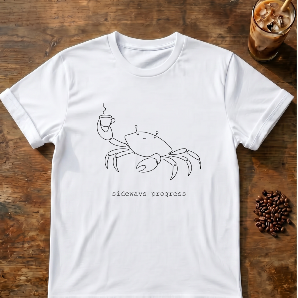 Crab Line Art T-Shirt