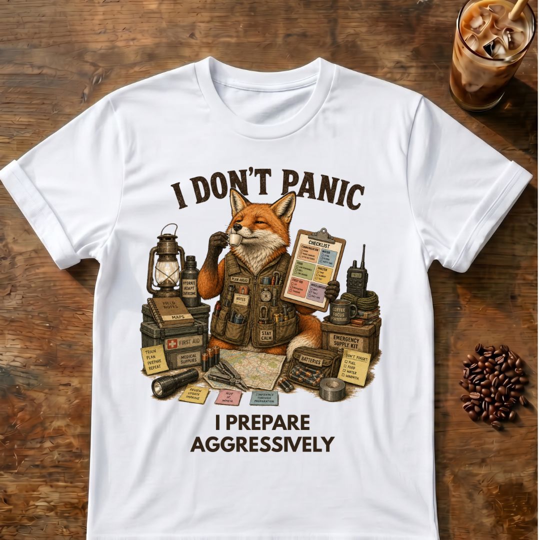 I Don't Panic Fox T-Shirt