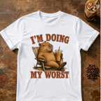 "I'm Doing My Worst" Relaxed Capybara T‑Shirt