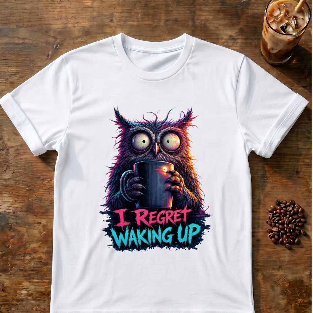 I Regret Waking Up Owl T-Shirt