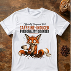 Caffeine-Induced Personality Disorder Fox T-Shirt